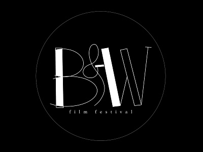 Logo Design: B&W Film Festival black and white brand design brand identity branding digital design digital illustration film festival graphic design hand lettered illustrator image design lettering logo logo design photoshop procreate type and image type design typography