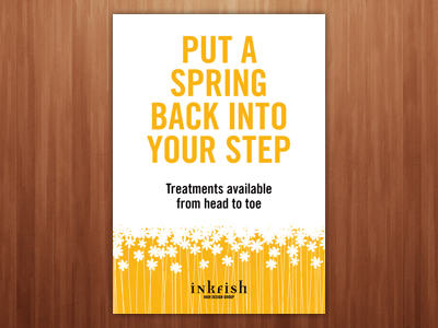 Inkfish - Spring promotional poster #02 design hair inkfish poster print promo promotional spring