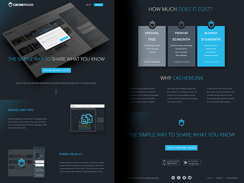 Landing Page by Anke Mackenthun on Dribbble