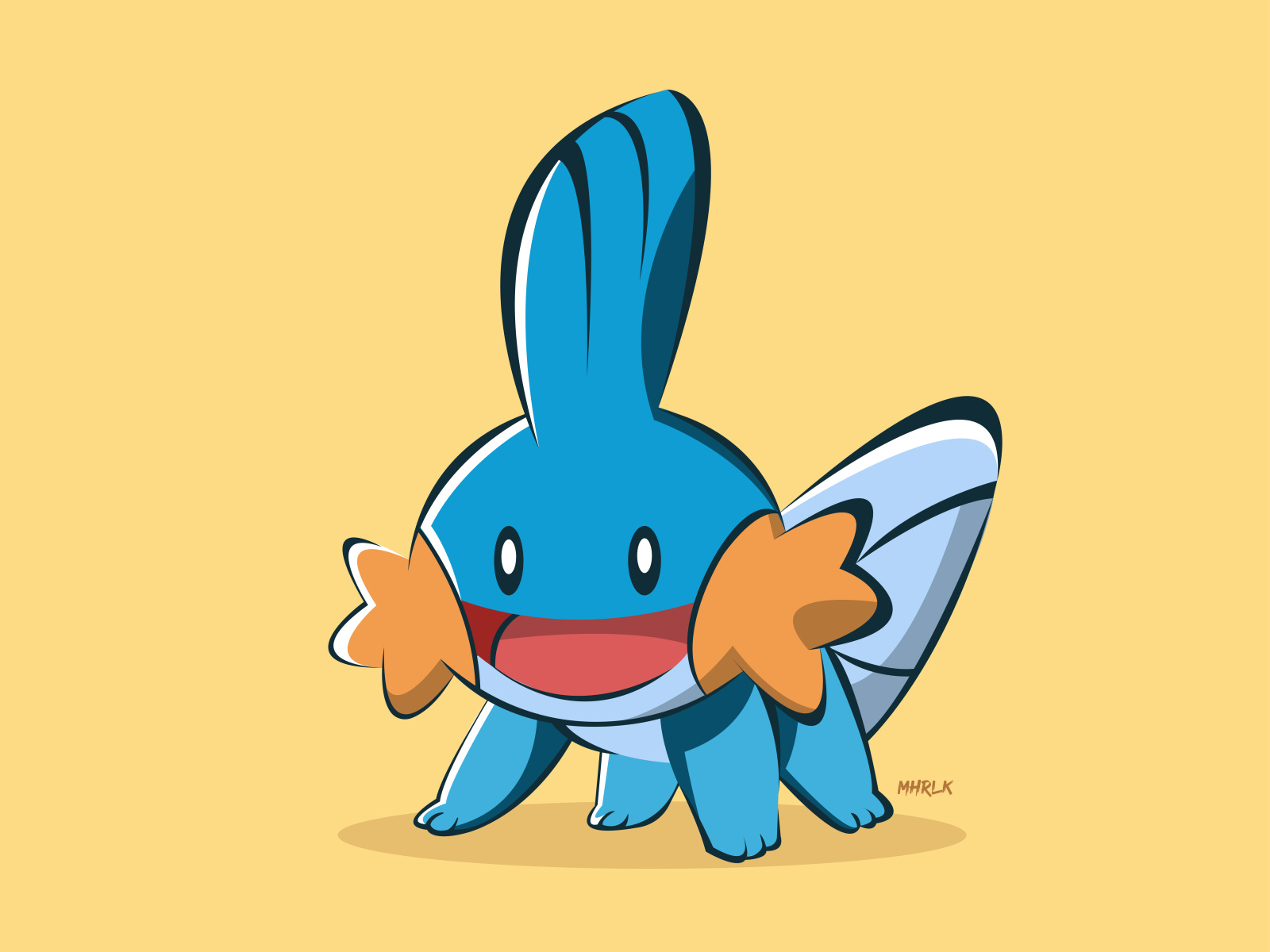 Dribbble - #258Mudkip.jpg by Matteo Ramos