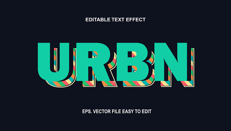 Text effect by Luluk Bac on Dribbble