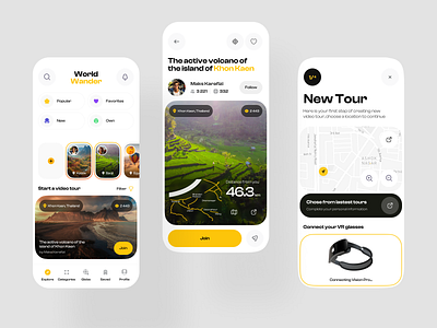 VR travel mobile app app interface mobile app travel mobile ui mobile ux tour travel app travel service travell trip app trip project ui vr vr app