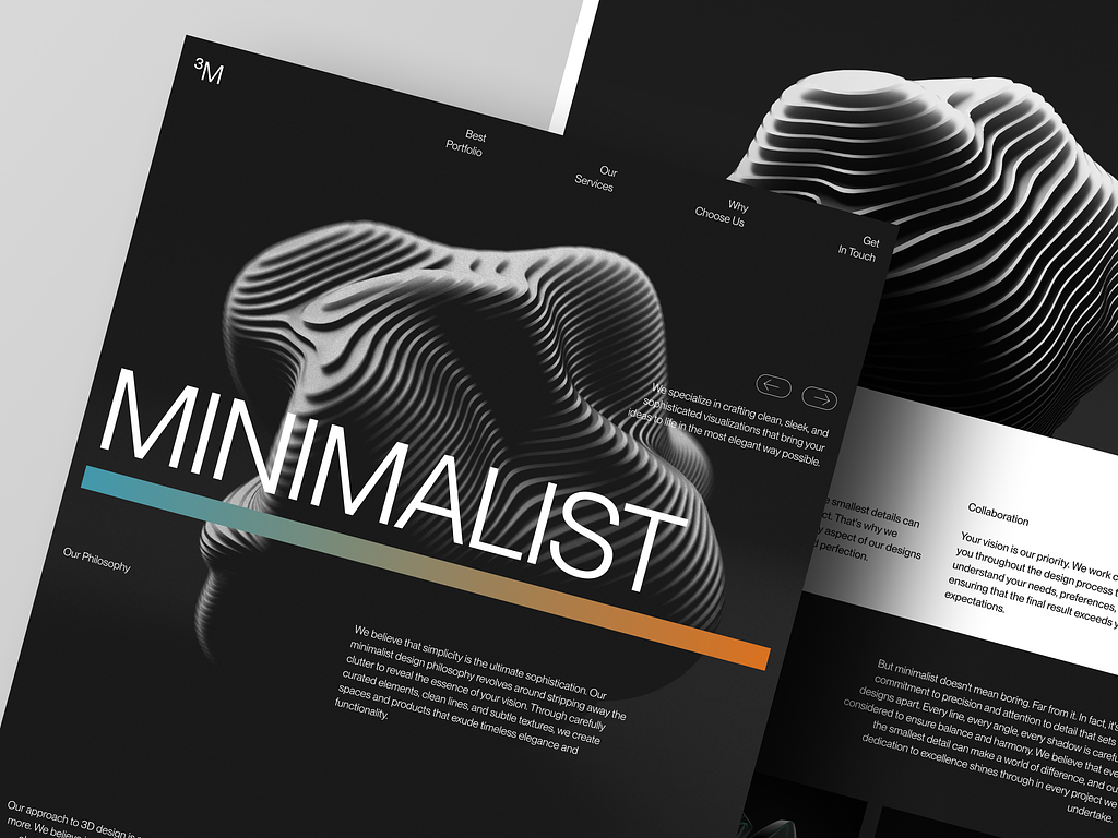 3D Portfolio Landing Page by Mohammed Abdus on Dribbble