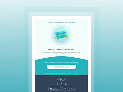 Email Template branding card credit credit card download app email email template emails fintech illustration logo mail template product design promotions thank you mail ui verification web design