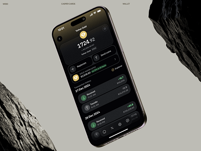 Casper Cards: Crypto Token Page banking mobile app blockchain app crypto app crypto exchange crypto landing page crypto payments crypto wallet cryptocurrency defi etherium finance fintech mobile app memecoin mobile design platform product design saas landing page swap token web3 design