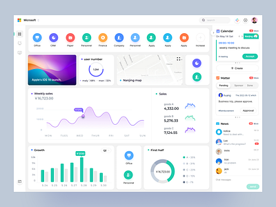 Office integration system data design uidesign webdesign