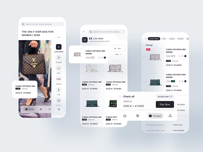 Overseas e-commerce trial draft app electricity high end ui ux