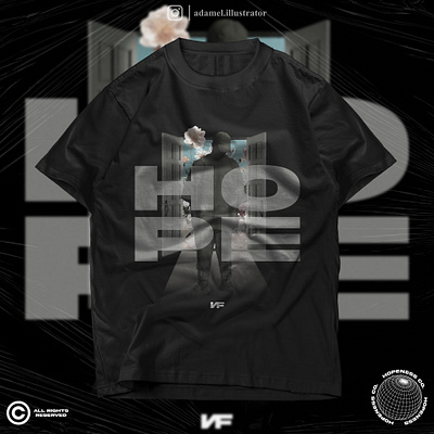 NF's New Album "HOPE" Merch Design (NOT OFFICIALLY). branding clothing brand design for sale graphic design merch design nf merch nfrealmusic streetwear t shirt design