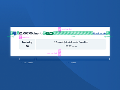 Flexible instalments panel bnpl buy now pay later card payment checkout component design figma finance fintech klarna pay later payment payments product product design revolut ui ui design ux variables