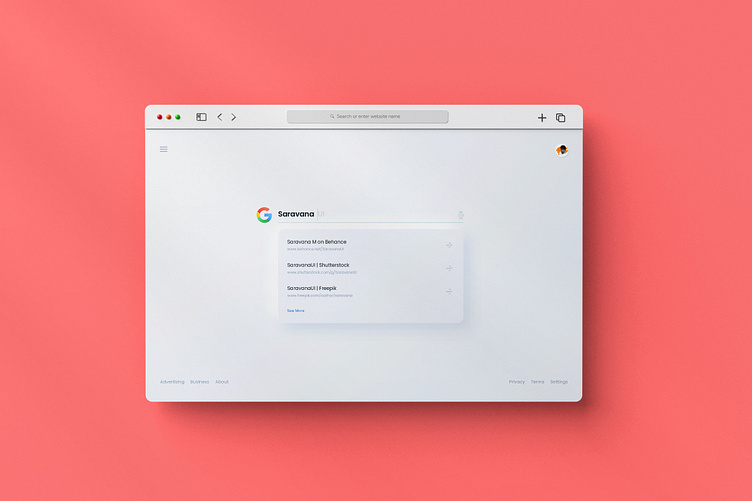 Google UI Search Design by Saravana on Dribbble