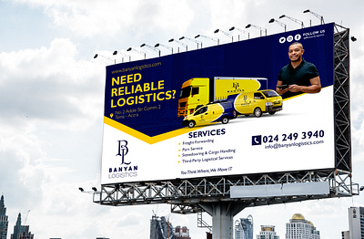 Banyan Logistics Billboard brand design brand identity design branding design graphic design