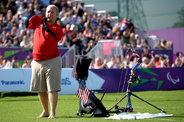 This week it paid off, as Stutzman took silver at the Paralympics. Most of his competitors had a slight advantage over Matt.