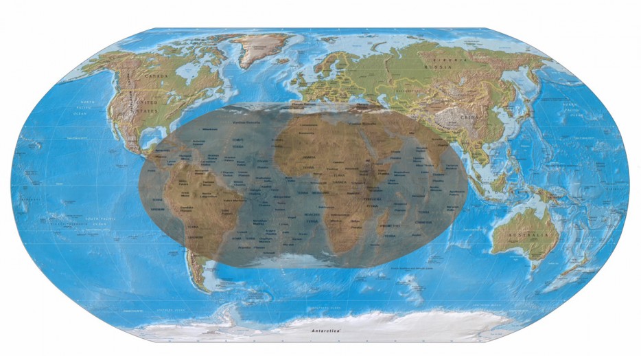 mars map on earth map