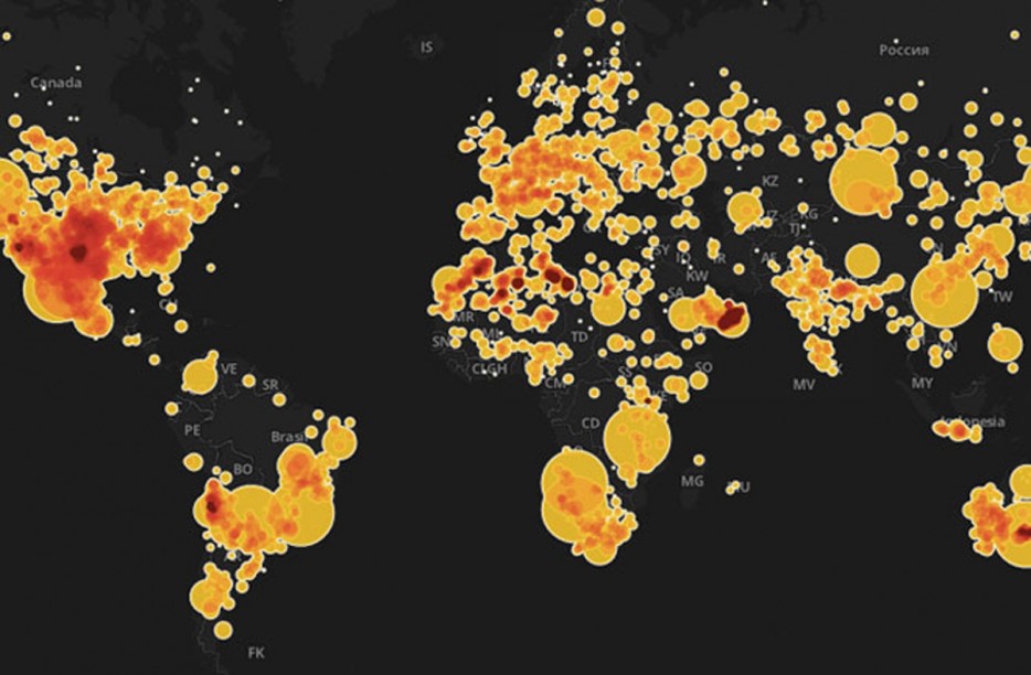 Every recorded meteorite to have struck Earth since 2300 BC.