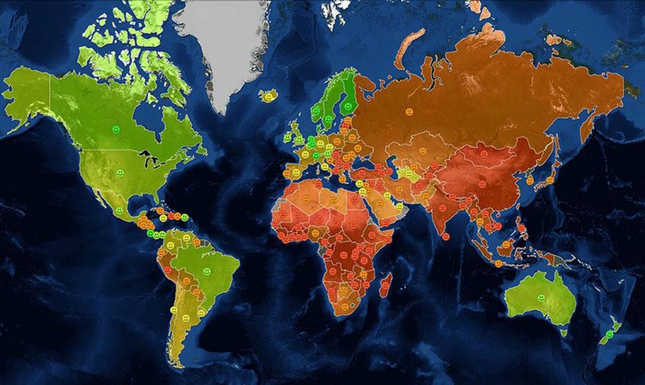 happiness map