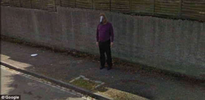 Then there's this guy.

A man with a horse head was caught by a Google Streetview car Horseboy, as he is now known, became an internet sensation after he was spotted by someone searching for an optician on Streetview.