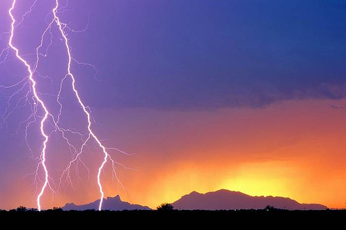 Cool Lightning Strikes