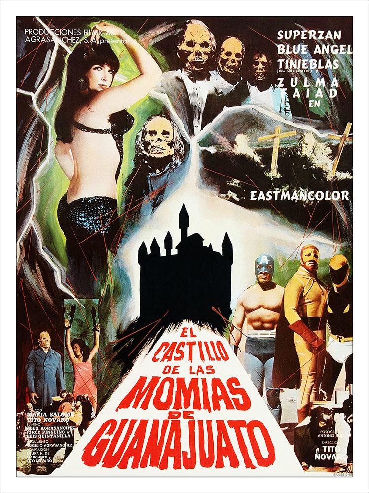 Castle Of The Mummies Mexican Horror Movie Poster : Art Print £7.99 ...