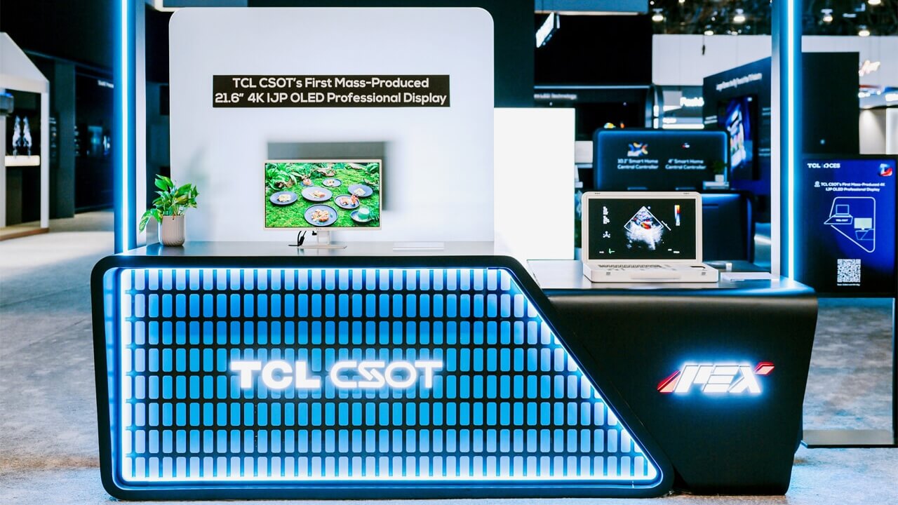 TCL/CSOT IJP OLED Exhibit at CES 2025