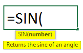 SIN Function example 1-1