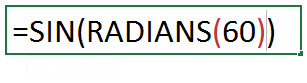 SIN Function example 1-4
