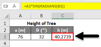 SIN Function example 4-4