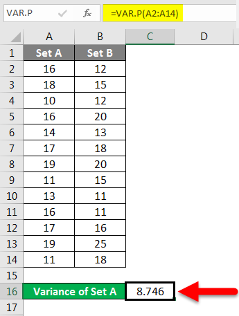 variance example 1-3