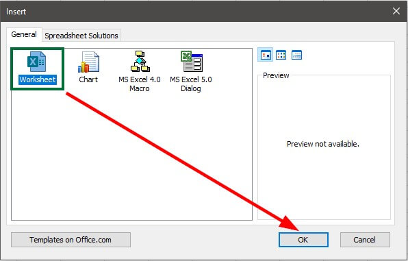 How to Insert a New Spreadsheet 4