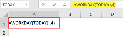 TODAY formula example 4-1