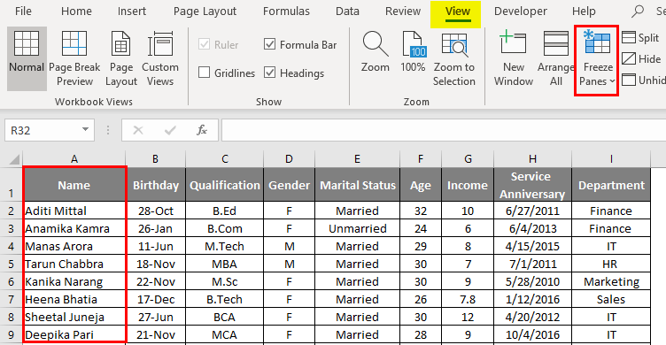 top row column 2