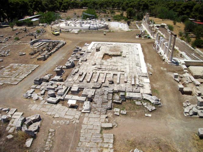 The remains of the Temple of the healing god Asclepius brings visitors from around the world. – © Hellenic Ministry of Culture and Sports / Ephorate of Antiquities of Argolida