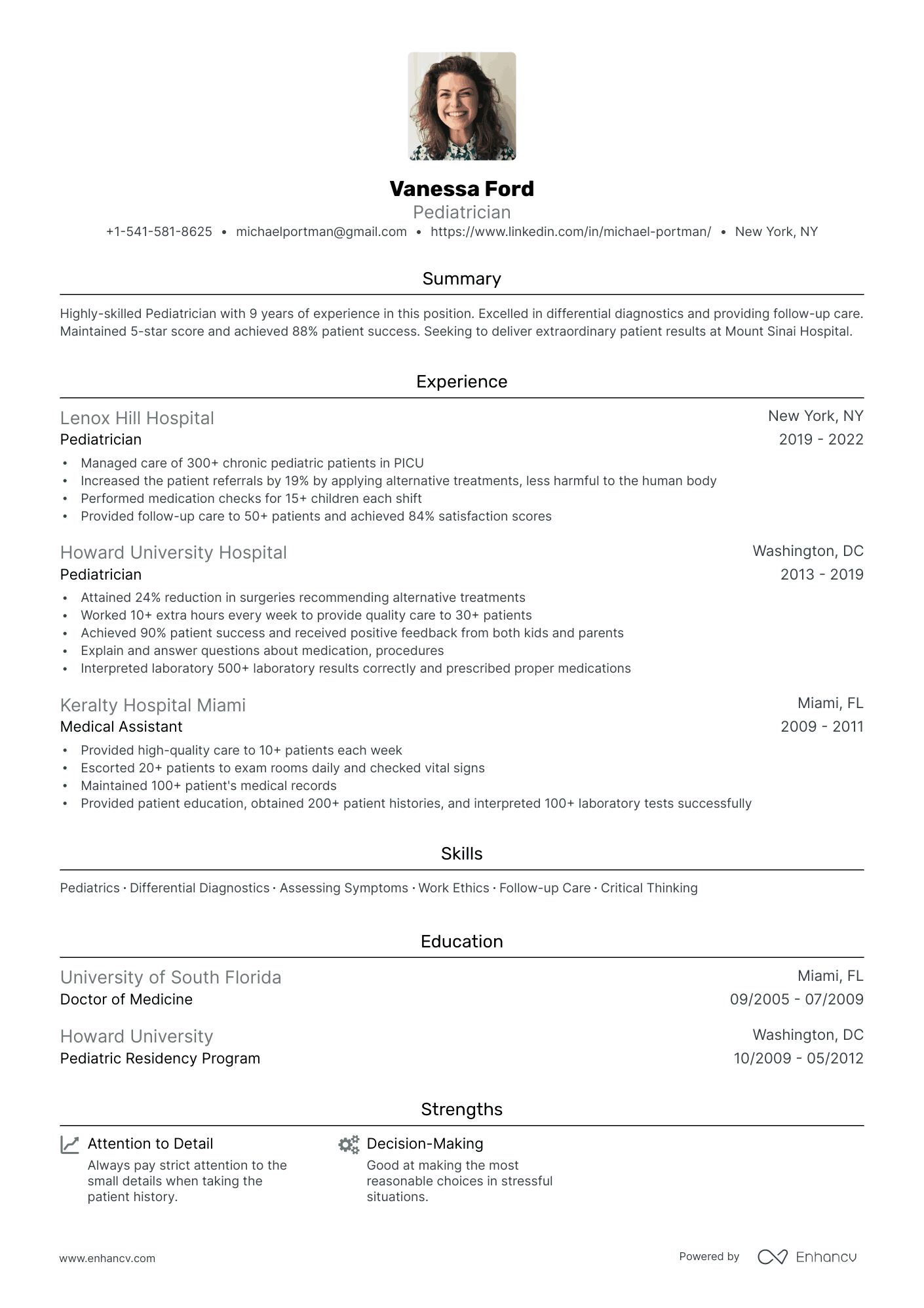 5 Doctor Resume Examples & Guide for 2024