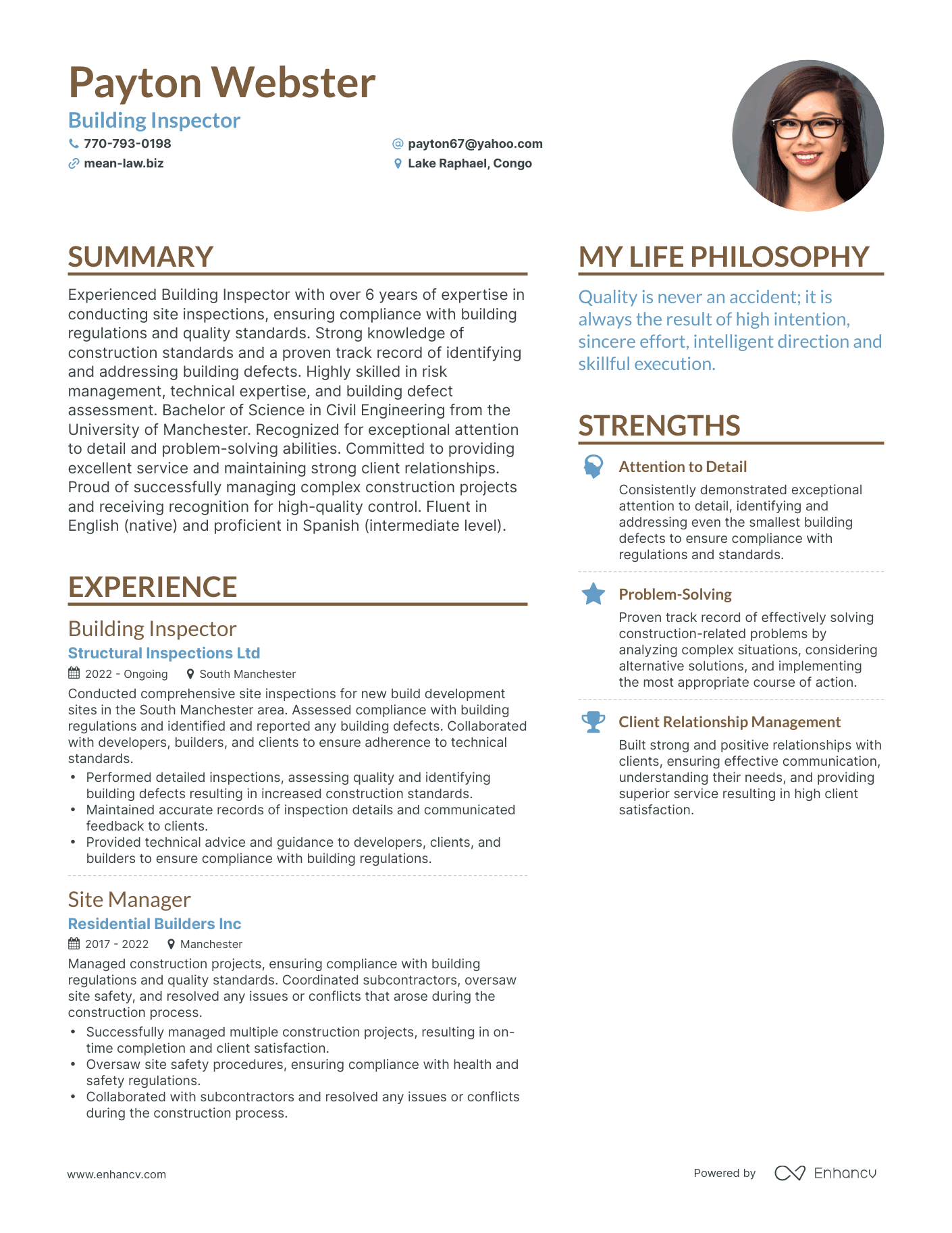 3 Building Inspector Resume Examples & How-To Guide for 2023