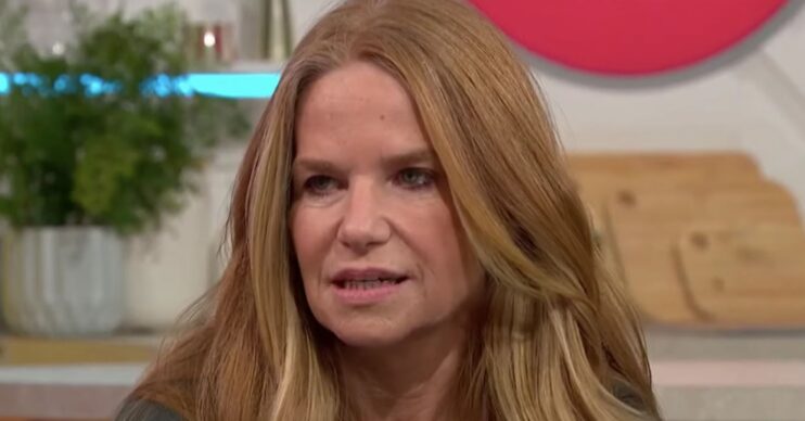 Patsy Palmer on Lorraine looking serious