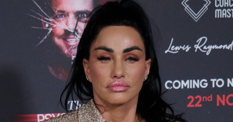 Katie Price pouting to camera