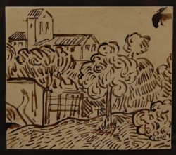 Original ink drawing by Vincent van Gogh will be part of The Woodshed Gallery's online-only art sale, March 29th