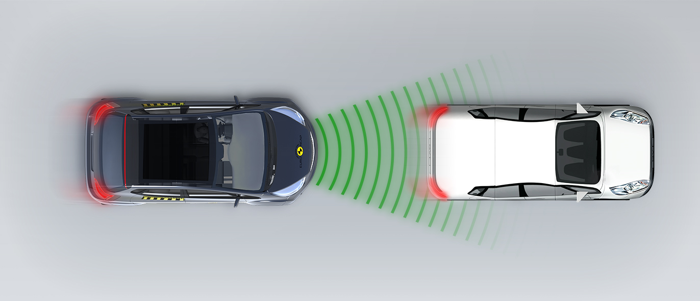 Approaching a braking car