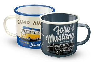 Tin mugs