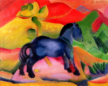 Αναπαραγωγή Little Blue Horse, 1912