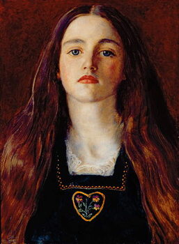 Художній друк Portrait of a Girl, 1857