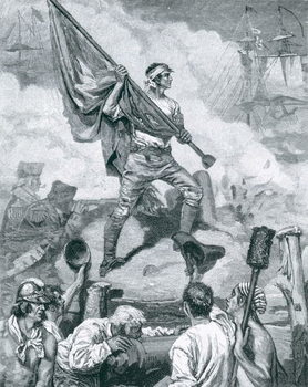 Αναπαραγωγή Sergeant Jasper at the Battle of Fort Moultrie