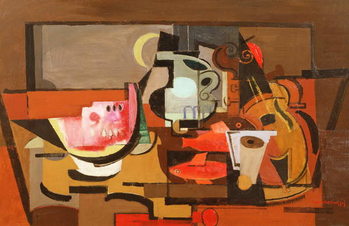 Художній друк Still life with a slice of Watermelon, c.1929