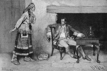 Αναπαραγωγή The Ojibway Maiden Disclosing Pontiac's Plot