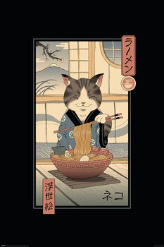 Αφίσα Vincent Trinidad - Neko Ramen Ukiyoe