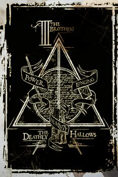 Εκτύπωση καμβά Harry Potter - Deathly Hallows Graphic