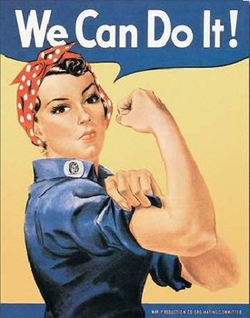 Mеталеві знак ROSIE THE RIVETOR - we can do it