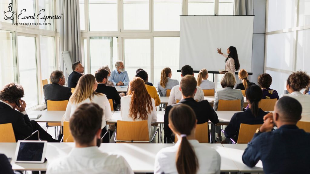 A group of individual in a teacher professional development workshops