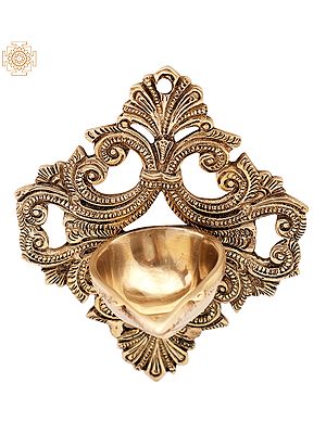 Fine Quality Wall Hanging Diya | Brass Wall Mount Lamp