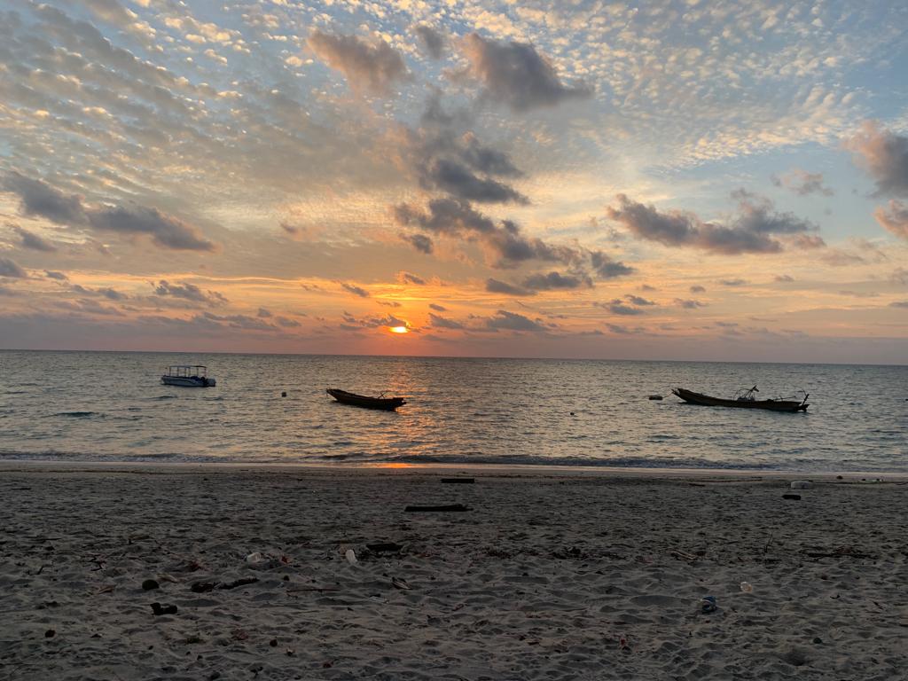 sunrise at vijaynagar beach