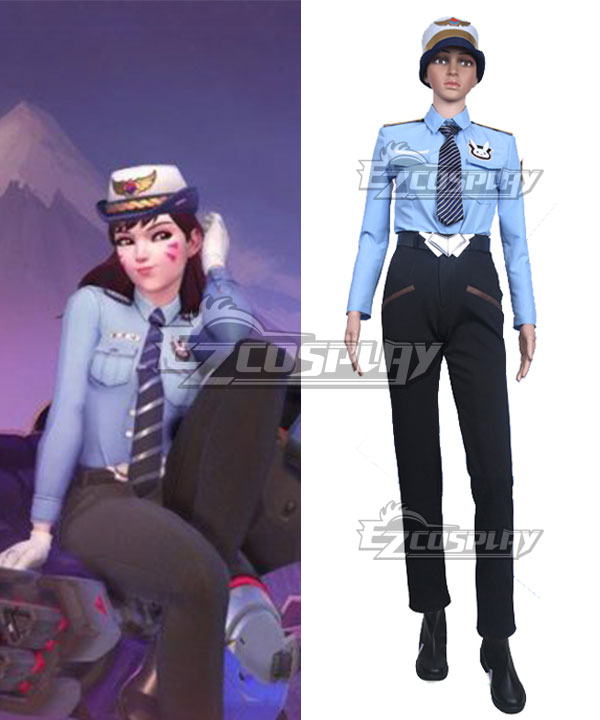 Overwatch OW Officer D.Va DVa New Skin Cosplay Costume - Premium Edition